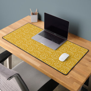 Gepersonaliseerde Golf Monogram Gold Effect Aangep Bureaumat