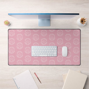 Gepersonaliseerde Golf Monogram Roze Aangepaste Na Bureaumat