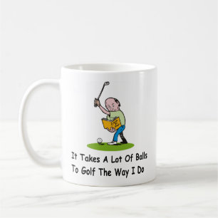 Gepersonaliseerde Golf speler Gift Koffiemok
