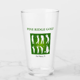 Gepersonaliseerde golfbaan Glas Tumbler