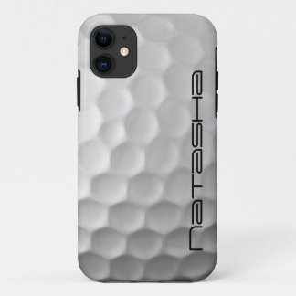 Gepersonaliseerde golfbal kuiltjes textuur patroon iPhone 11 hoesje