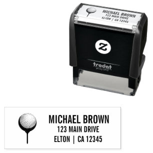 Gepersonaliseerde golfbal logo zelfinktende stempel