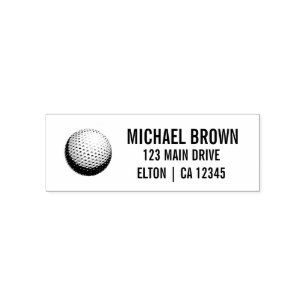 Gepersonaliseerde golfbal logo zelfinktende stempel