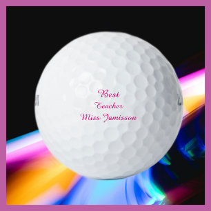 Gepersonaliseerde golfballen, beste leraar golfballen
