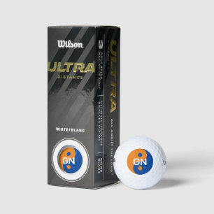 Gepersonaliseerde golfballen met aangepaste Yin Ya