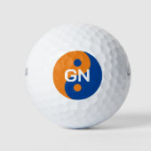 Gepersonaliseerde golfballen met aangepaste Yin Ya (Voorkant)