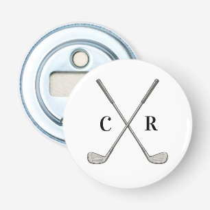 Gepersonaliseerde Golfclubs Button Flesopener