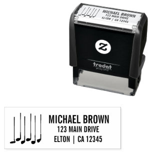 Gepersonaliseerde golfclubs logo  zelfinktende stempel