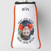 Gepersonaliseerde Golfer Custom Photo Putter Monog Golfheadcover (Draai 90)