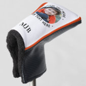 Gepersonaliseerde Golfer Custom Photo Putter Monog Golfheadcover (3/4 voorkant)