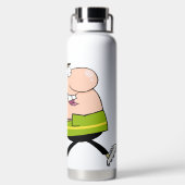 Gepersonaliseerde golfers waterfles (Achterkant)