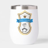 Gepersonaliseerde Golfer's Wine Tumbler (Achterkant)
