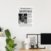 Gepersonaliseerde golfgeschenken, Fun Golf Krant Poster (Thuiskantoor)