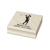 Gepersonaliseerde golfspeler Golfen Rubberstempel (Stempel)