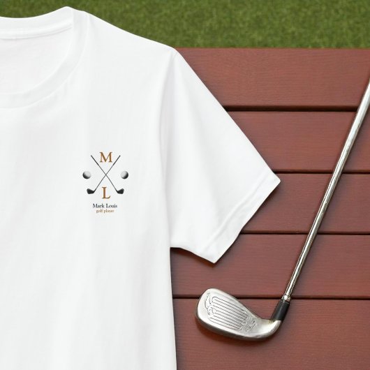 Gepersonaliseerde golfspeler t-shirt
