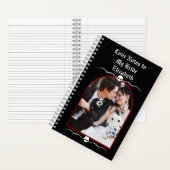 Gepersonaliseerde Gothic Dark Romance Love Notes F Notitieboek (Binnen)