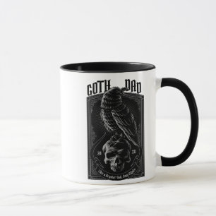 Gepersonaliseerde Gothic Pap, Raven & Skull Mok