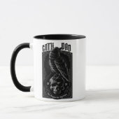 Gepersonaliseerde Gothic Pap, Raven & Skull Mok (Links)