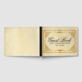 Gepersonaliseerde  Goud Lijst bruiloft gastenboek (Volledig)