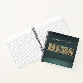 Gepersonaliseerde gouden 3D HERS Notitieboek (Binnen)