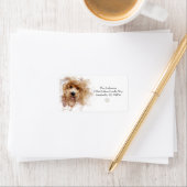 Gepersonaliseerde gouden doodle etiket (Insitu)