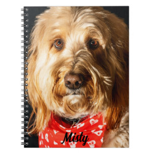 Gepersonaliseerde gouden doodle puppy hond notitieboek