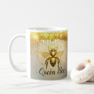 Gepersonaliseerde Gouden Honingbij Bijenkorf Honin Koffiemok