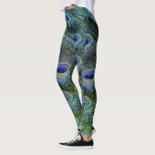 Gepersonaliseerde gouden Peacock Feathers Leggings (Links)