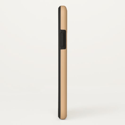 Gepersonaliseerde gouden perzik en wit gestreept Case-Mate iPhone case (Achterkant / rechts)