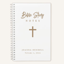 Gepersonaliseerde gouden script kalligrafie Bijbel Notitieboek