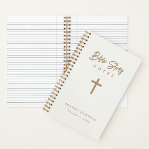 Gepersonaliseerde gouden script kalligrafie Bijbel Notitieboek