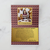 Gepersonaliseerde Gouden Ticket Chocolade Verjaard Kaart (Binnen)