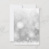 Gepersonaliseerde Gouden Witte Kerstvakantie | FOT Kaart (Achterkant)