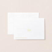 Gepersonaliseerde Goudfolie Stationery Folie Kaarten (Met envelop)