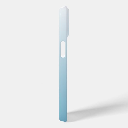 Gepersonaliseerde gradiënt ombre engel blauw Case-Mate iPhone case (Achterkant / Rechts)