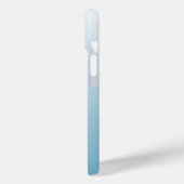 Gepersonaliseerde gradiënt ombre engel blauw Case-Mate iPhone case (Achterkant / Links)