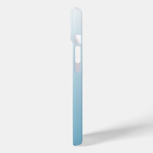 Gepersonaliseerde gradiënt ombre engel blauw Case-Mate iPhone case (Achterkant / Links)