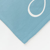 Gepersonaliseerde gradiënt ombre engel blauw fleece deken (Hoek)