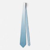 Gepersonaliseerde gradiënt ombre engel blauw stropdas (Voorkant)