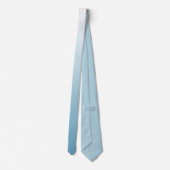 Gepersonaliseerde gradiënt ombre engel blauw stropdas (Achterkant)
