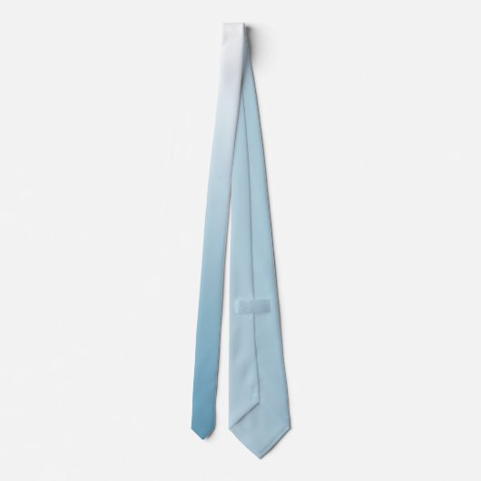 Gepersonaliseerde gradiënt ombre engel blauw stropdas (Achterkant)