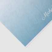 Gepersonaliseerde gradiënt ombre engel blauw tissuepapier (Detail)