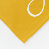 Gepersonaliseerde gradiënt ombre geel fleece deken (Hoek)