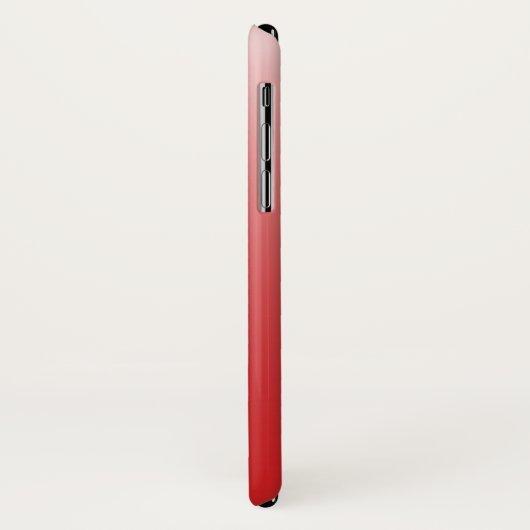 Gepersonaliseerde gradiënt ombre red Case-Mate iPhone case (Achterkant/links)
