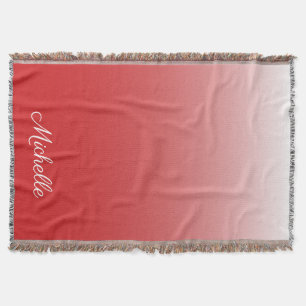 Gepersonaliseerde gradiënt ombre red deken