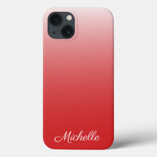 Gepersonaliseerde gradiënt ombre red Hoesje-Mate i iPhone 13 Hoesje