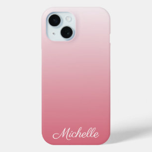 Gepersonaliseerde gradiënt ombre roze Hoesje-Mate