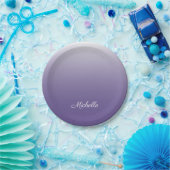 Gepersonaliseerde gradiënt ombre Ultra Violet Papieren Bordje (Feest)