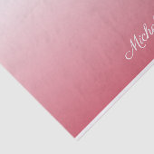 Gepersonaliseerde gradiënt ombre zalm roze tissuepapier (Detail)