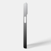 Gepersonaliseerde gradiënt ombre zwart tinten van  Case-Mate iPhone case (Achterkant / Rechts)